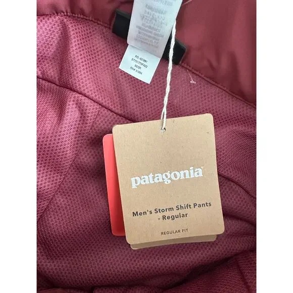 NEW Patagonia Storm Shift Snowpants Sequoia Red Mens XS GoreTex NWT